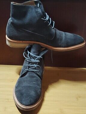 GORDON RUSH 01074 MEN'S GREEN SUEDE CHUKKA ANKLE BOOTS SIZE 10.5 MADE IN ITALY